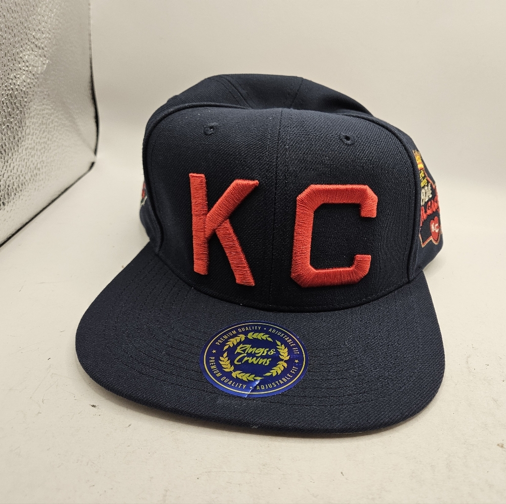 KC KANSAS CITY MONARCHS Hat SNAPBACK BASEBALL CAP 1925 World Champions Used